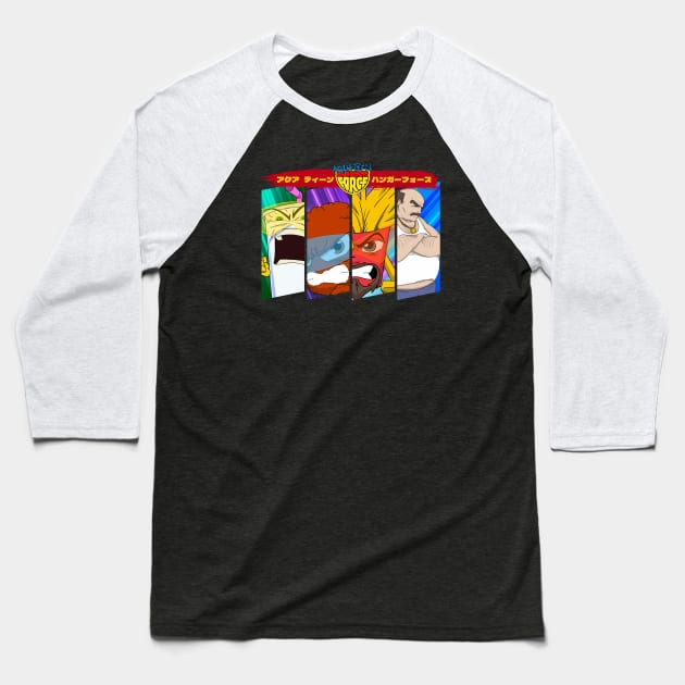 Not So Happy Meal V2 Baseball T-Shirt by Atomik